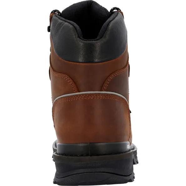 Rocky Rams Horn Met Guard Boot Brown Men's