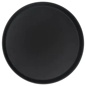 Round Non-Slip Tray - Black 28cm