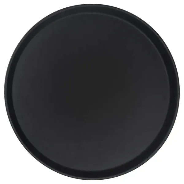 Round Non-Slip Tray - Black 28cm