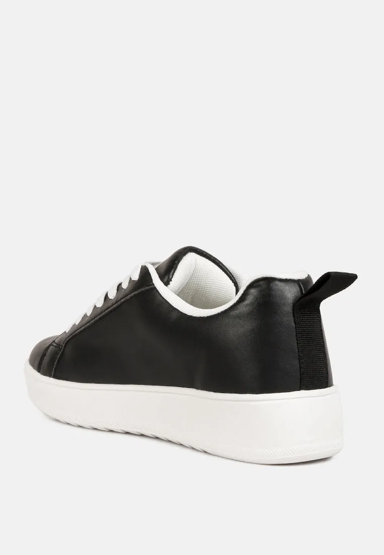 Rouxy Faux Leather Sneakers