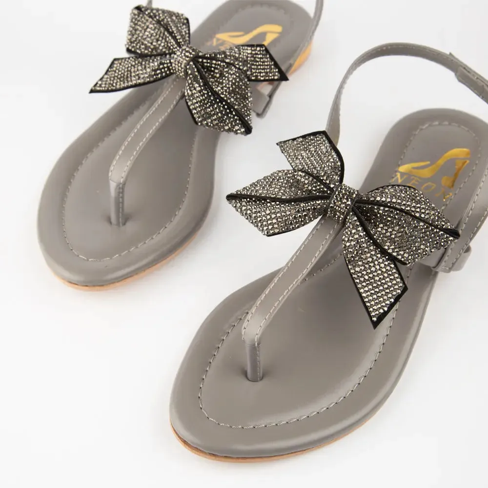 Sequence Tie Sandal Gray