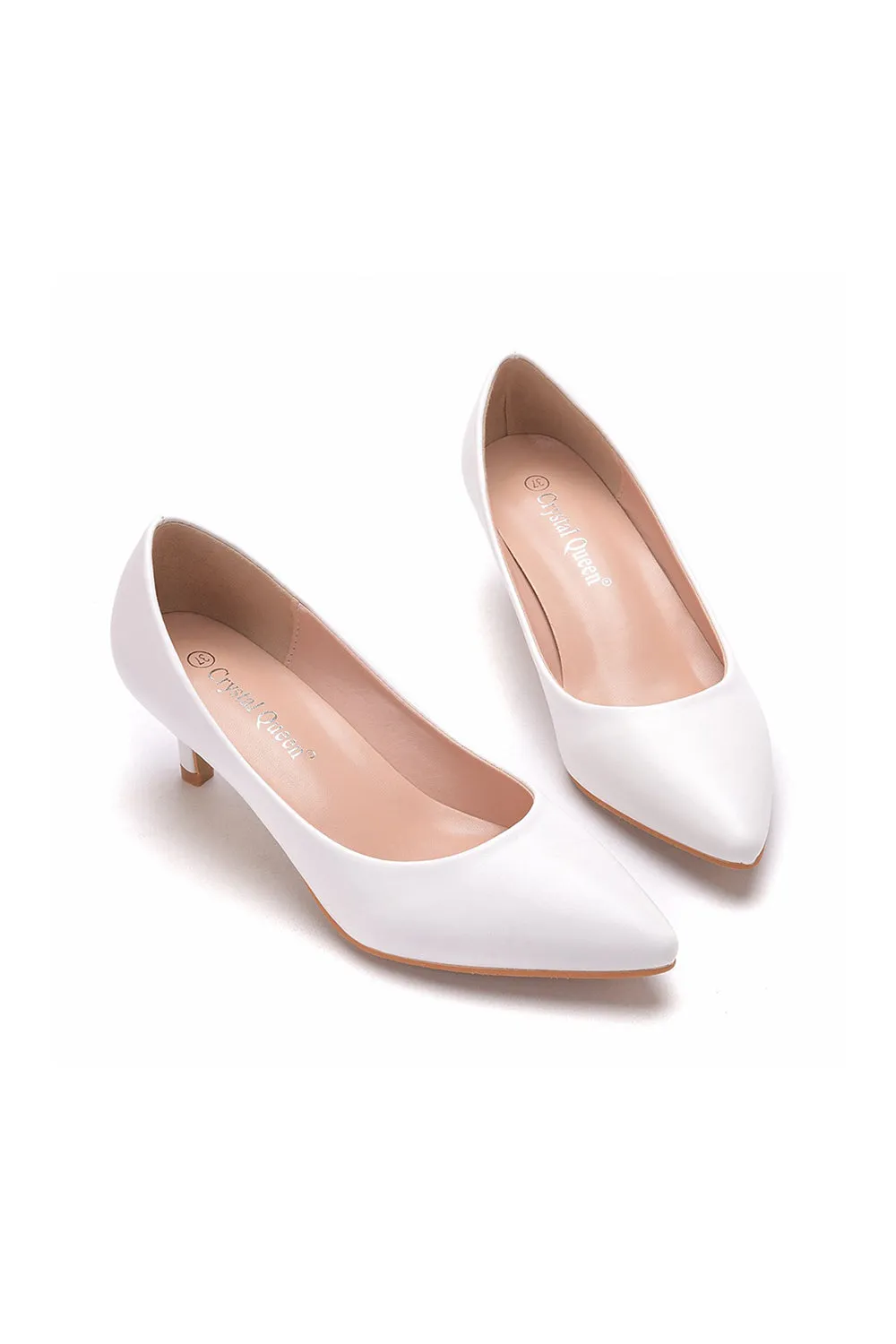 Simple Kitten Heels Pointed Toe Women's Shoes