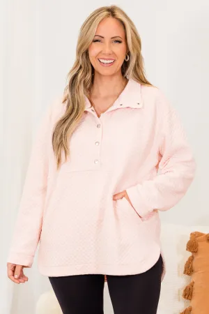 Snuggle Me Up Pullover, Pink