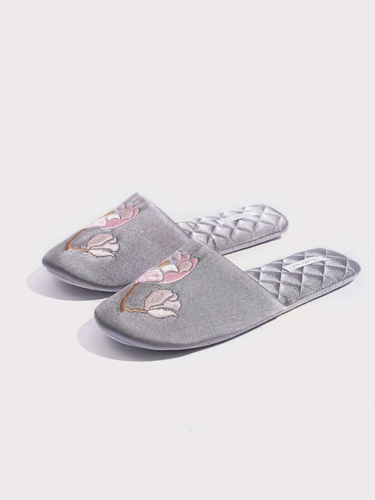 Soft Sole Floral Motif Slippers