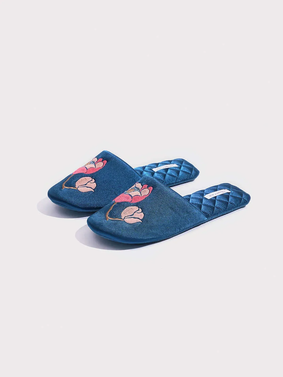 Soft Sole Floral Motif Slippers