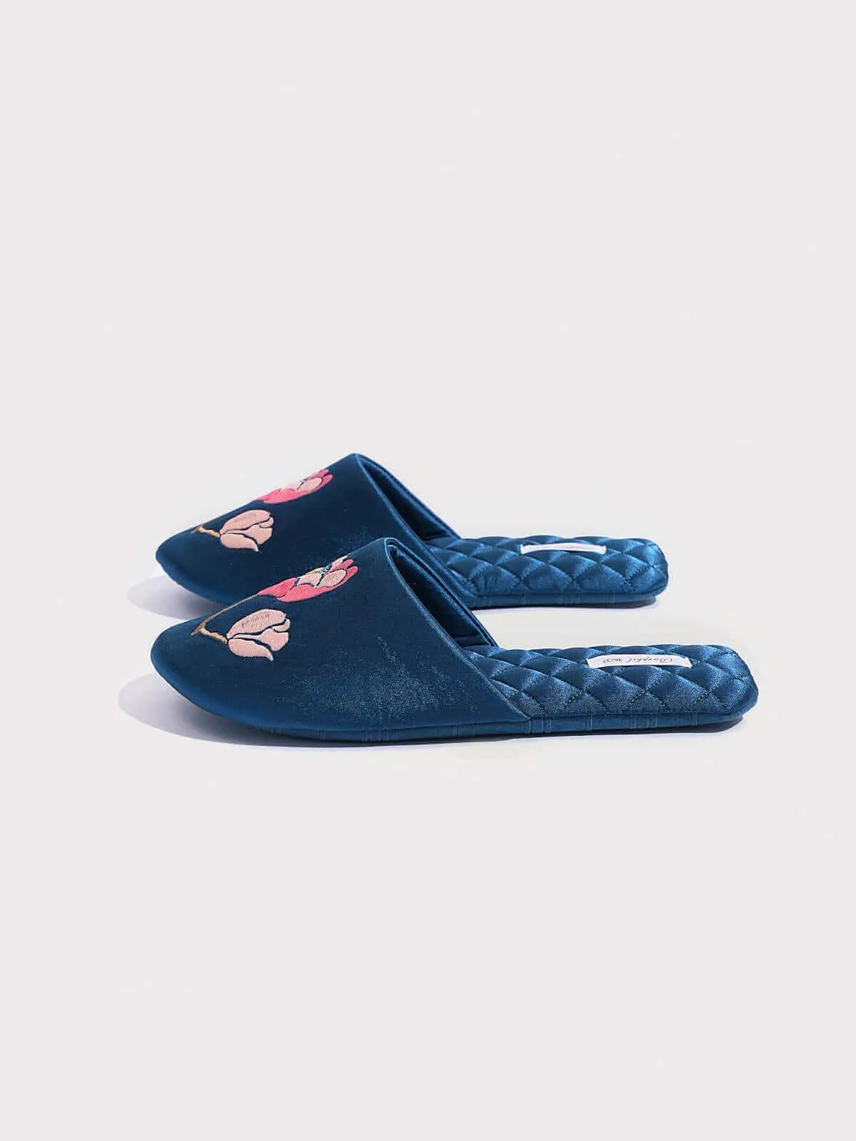 Soft Sole Floral Motif Slippers