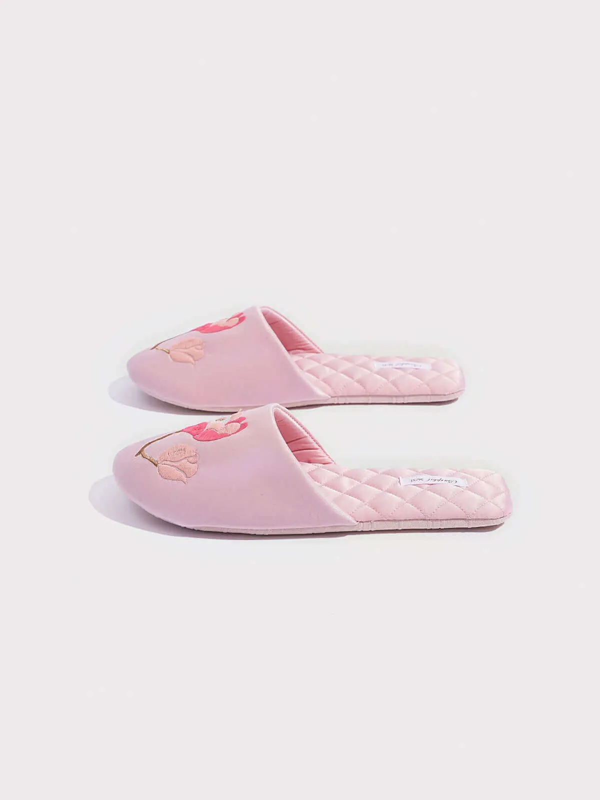 Soft Sole Floral Motif Slippers