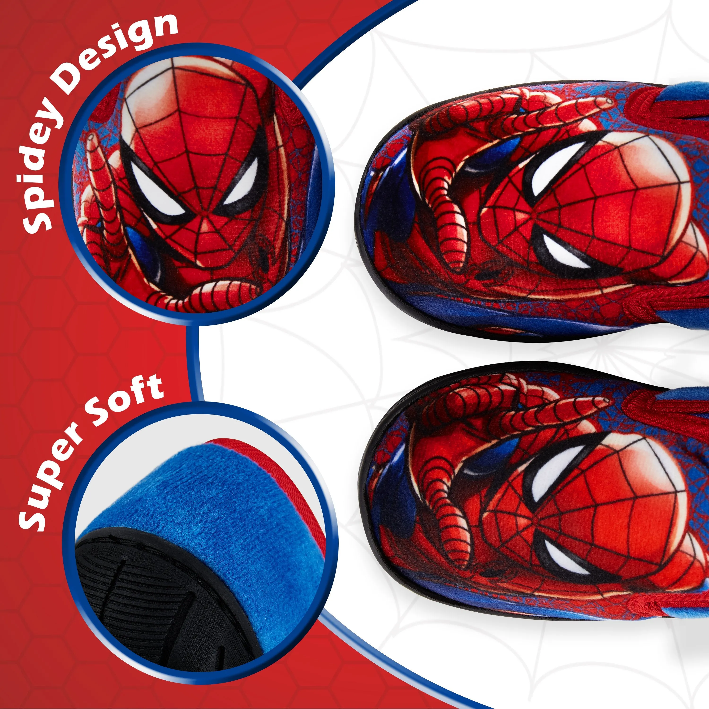 Spiderman Boys Slippers, Official Marvel Avengers Merchandise, Gifts for Kids