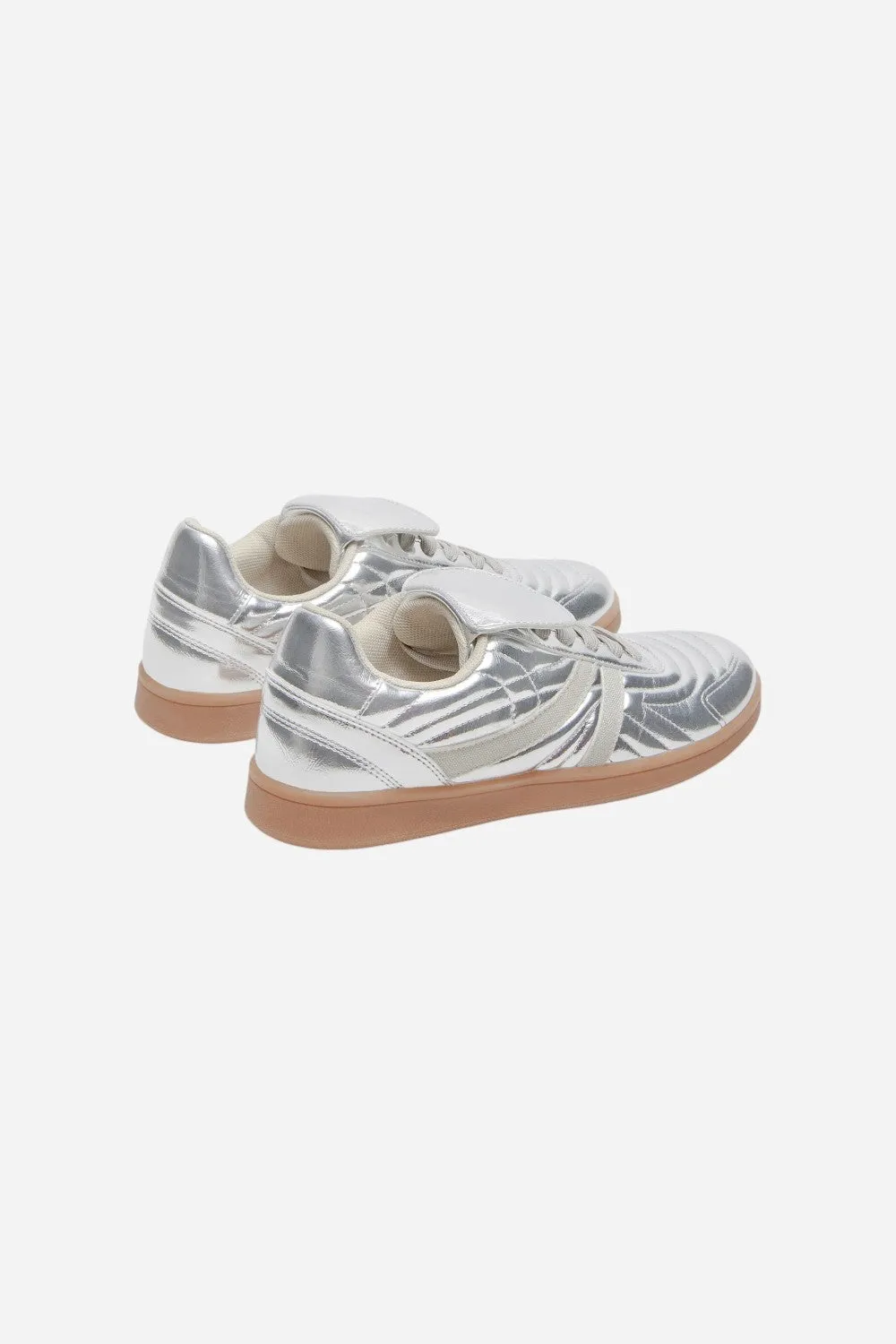 Steve Madden Madrid Silver Low-Top Sneaker