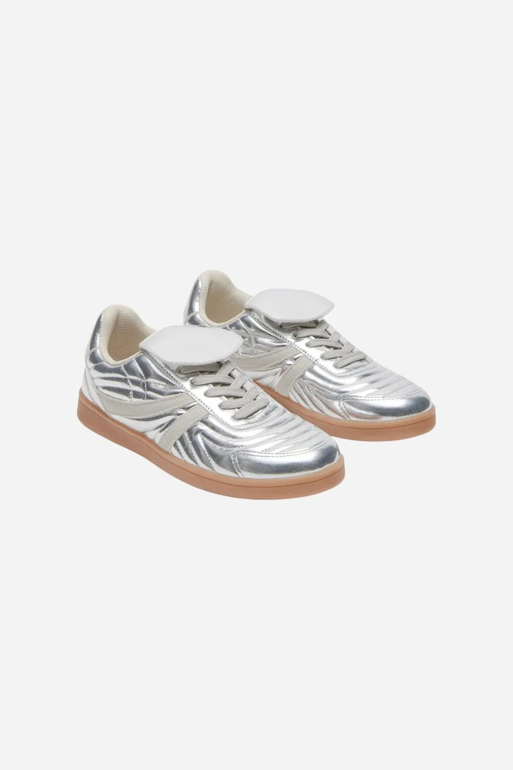 Steve Madden Madrid Silver Low-Top Sneaker