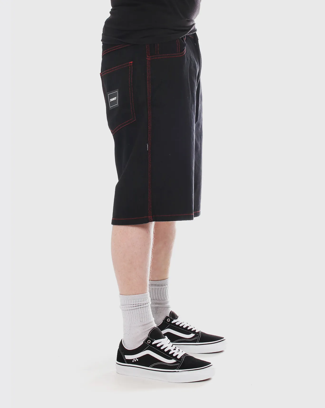 Trainers Baggy Denim Short - Black