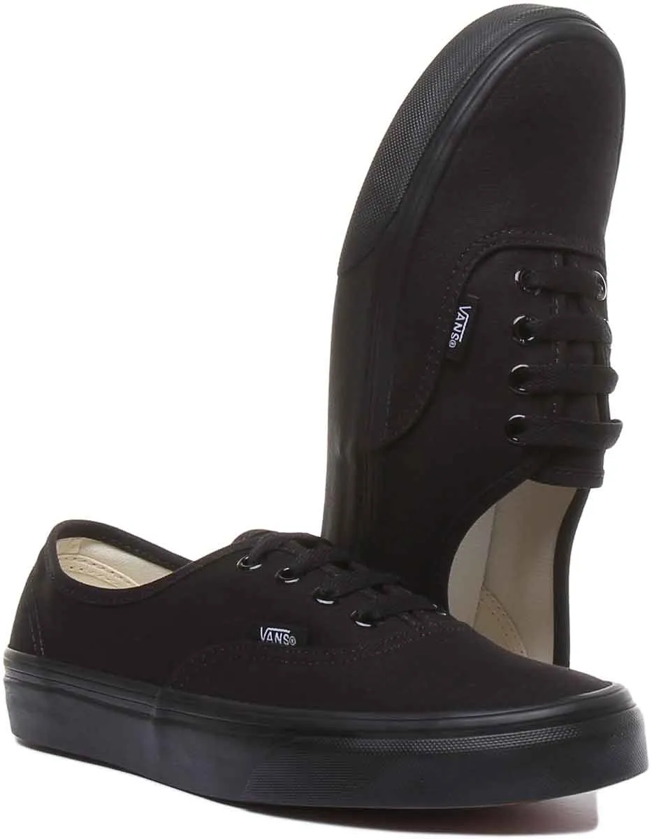 Vans Classic Authentic In Black Black For Women