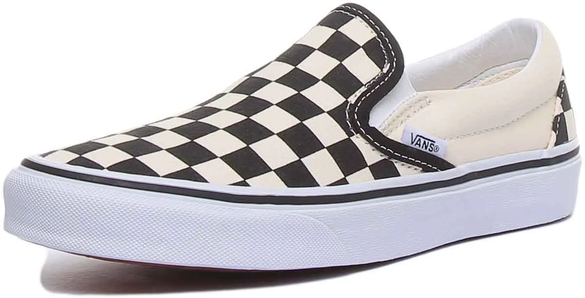 Vans Classic Slipon Chkbrd In Checkerboard For Women