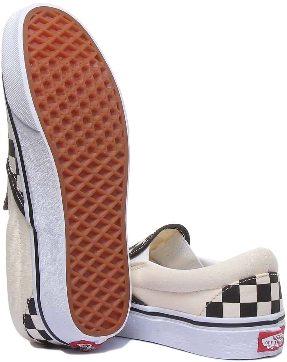 Vans Classic Slipon Chkbrd In Checkerboard For Women