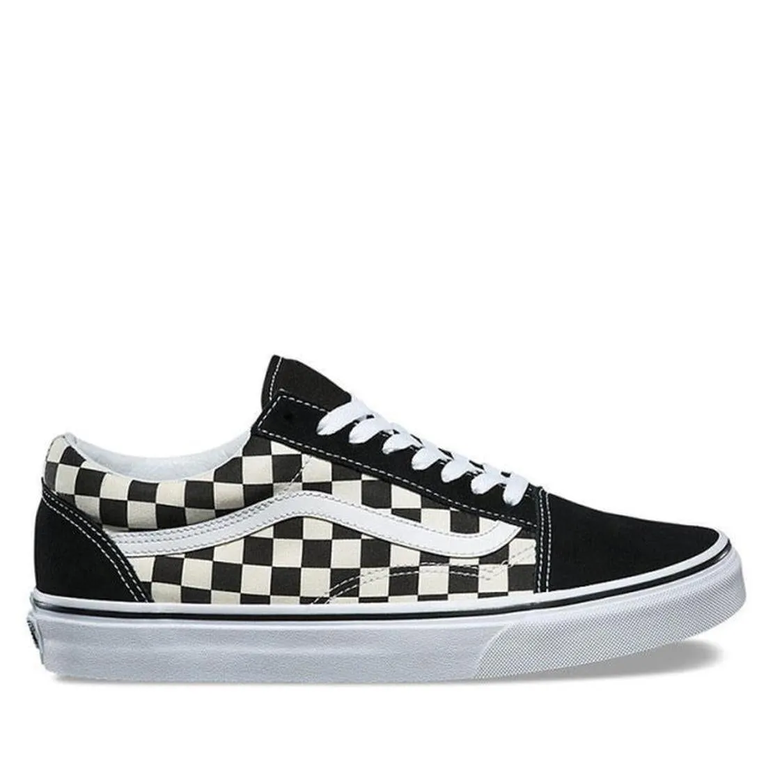 Vans Shoes Old Skool Primary Check Black/White - Womens Mens Unisex