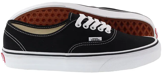 Vans Trainers Womens Authentic Black White