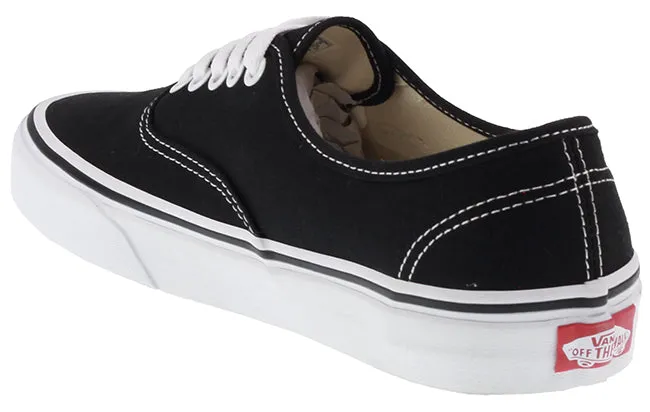 Vans Trainers Womens Authentic Black White