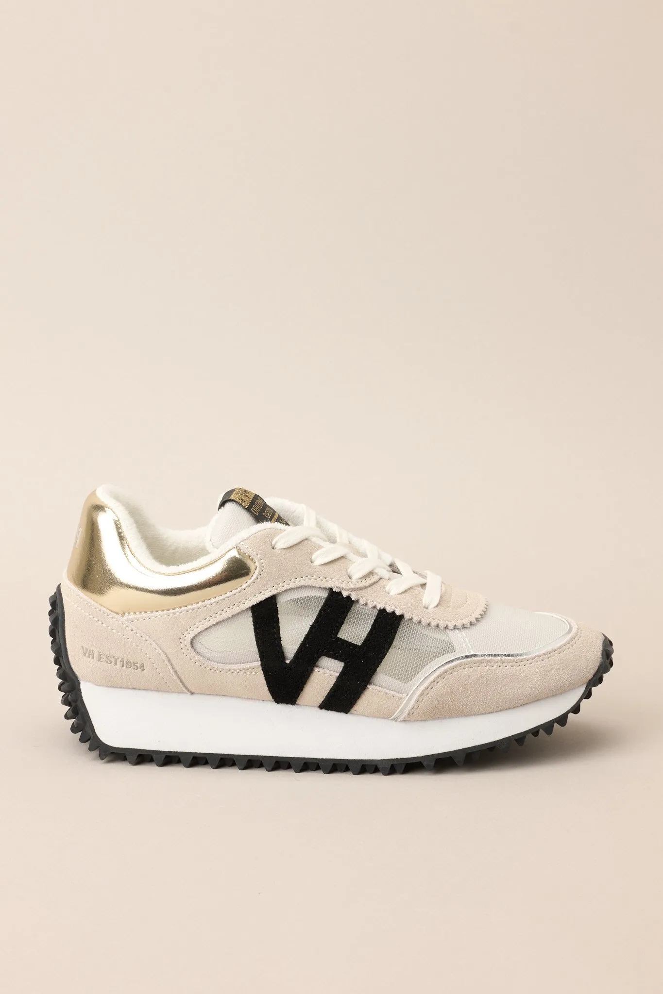 Vintage Havana Cosmic 6 Clear Taupe & Black Mesh Sneakers