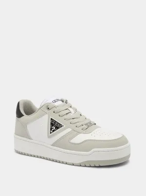 White Grey Aveni Low-Top Sneakers