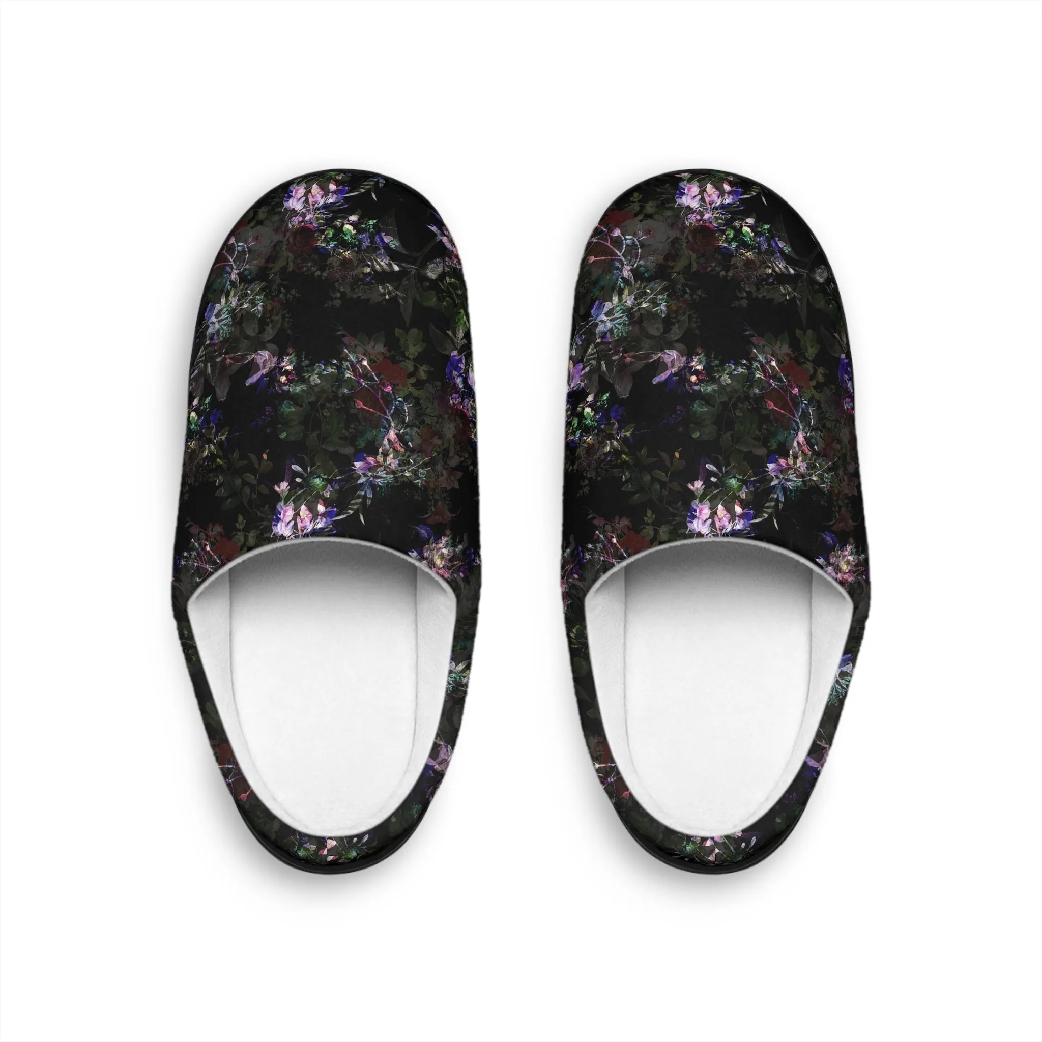 Women's Indoor Slippers - Orchid Dark Botanicals Collection