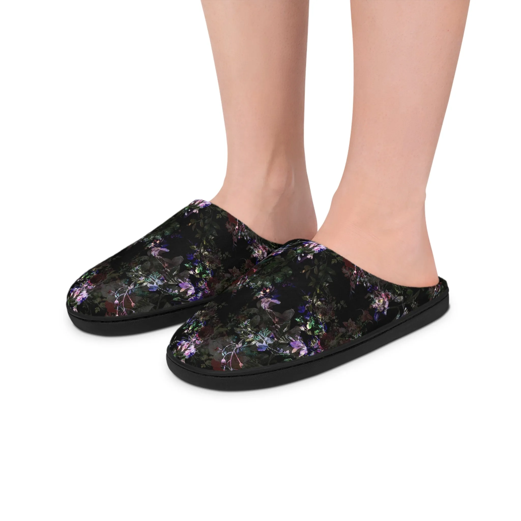 Women's Indoor Slippers - Orchid Dark Botanicals Collection