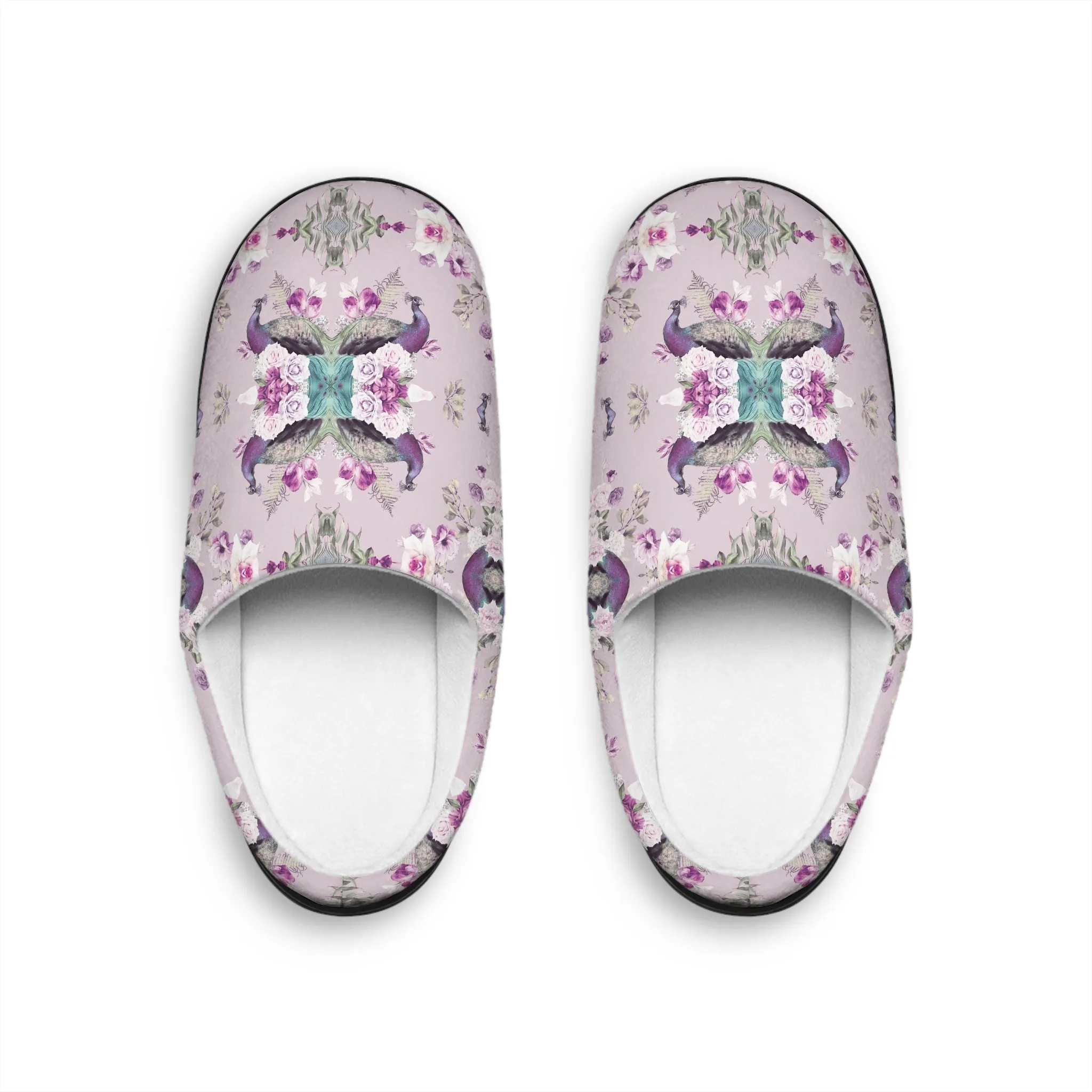 Women's Indoor Slippers - Peacock Light Botanicals Collection (Kaleidoscope)