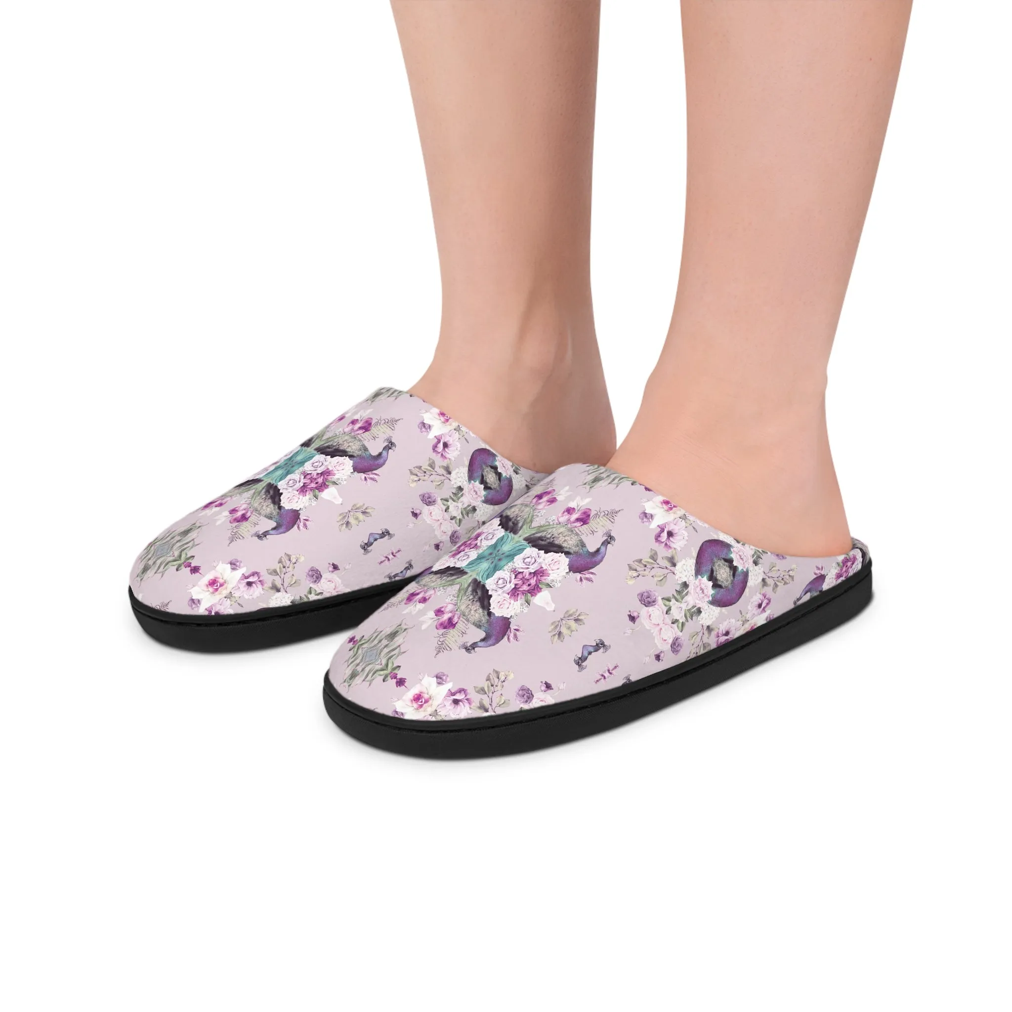 Women's Indoor Slippers - Peacock Light Botanicals Collection (Kaleidoscope)