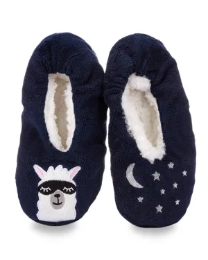 Women's Luxe Llama Sherpa Lined Slippers