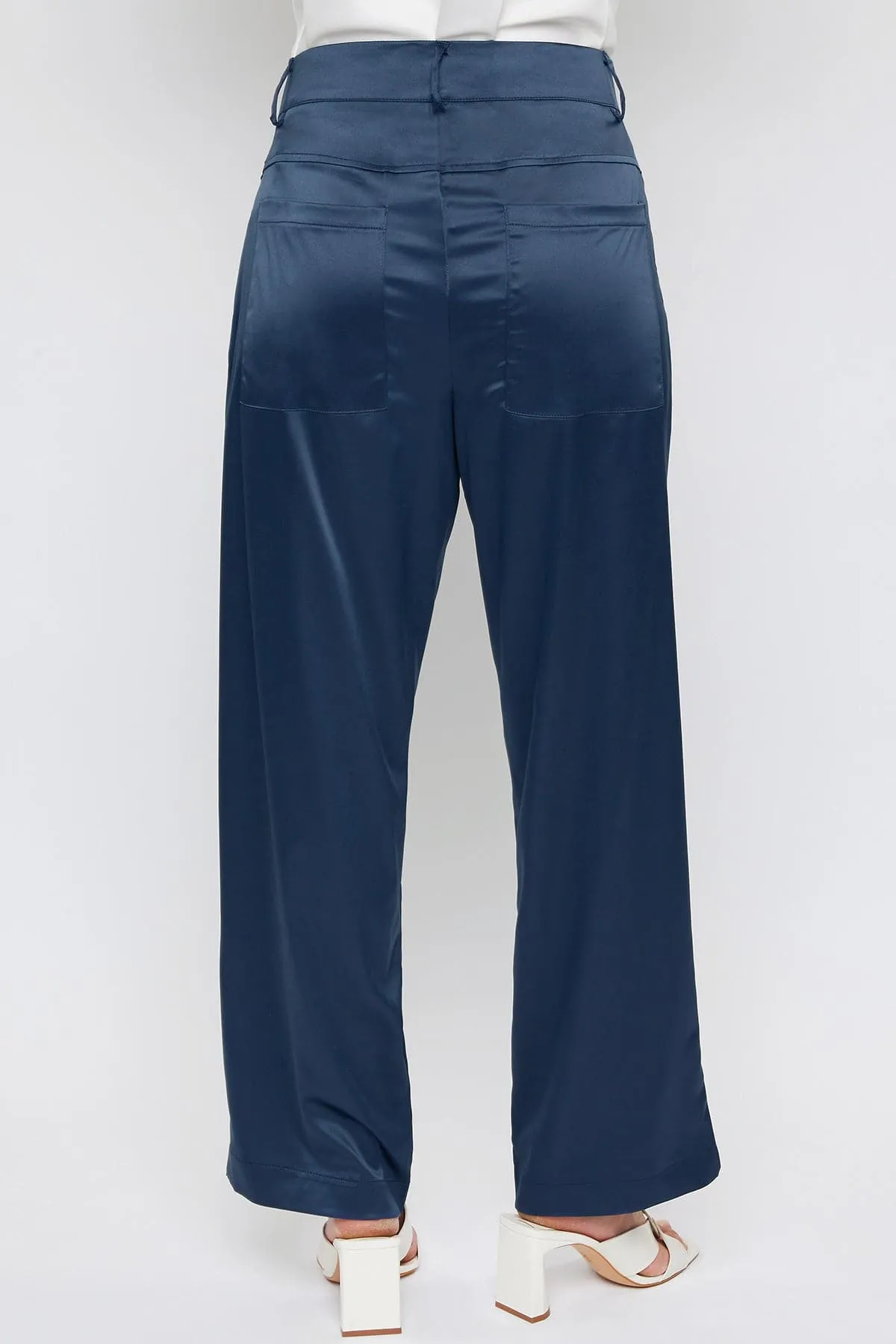 Women's Satin Comfort Stretch Office Pants