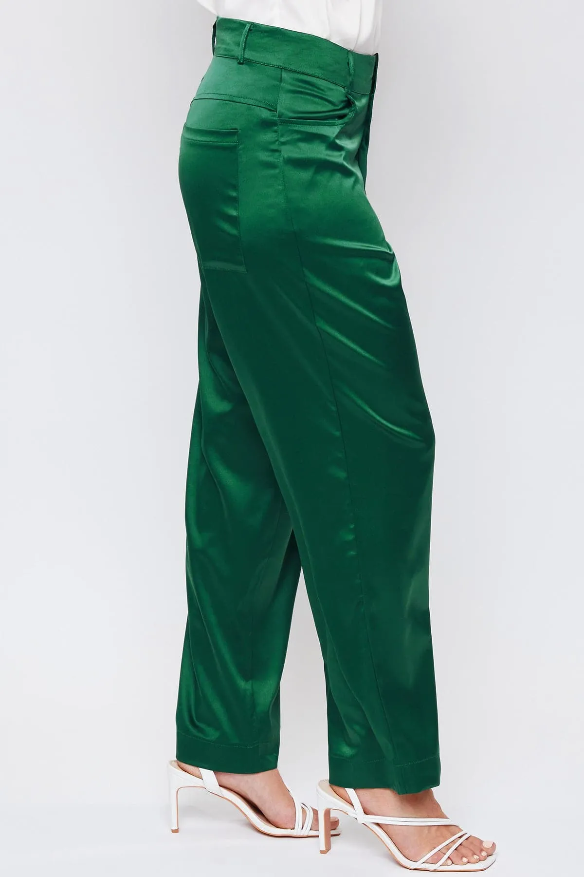 Women's Satin Comfort Stretch Office Pants