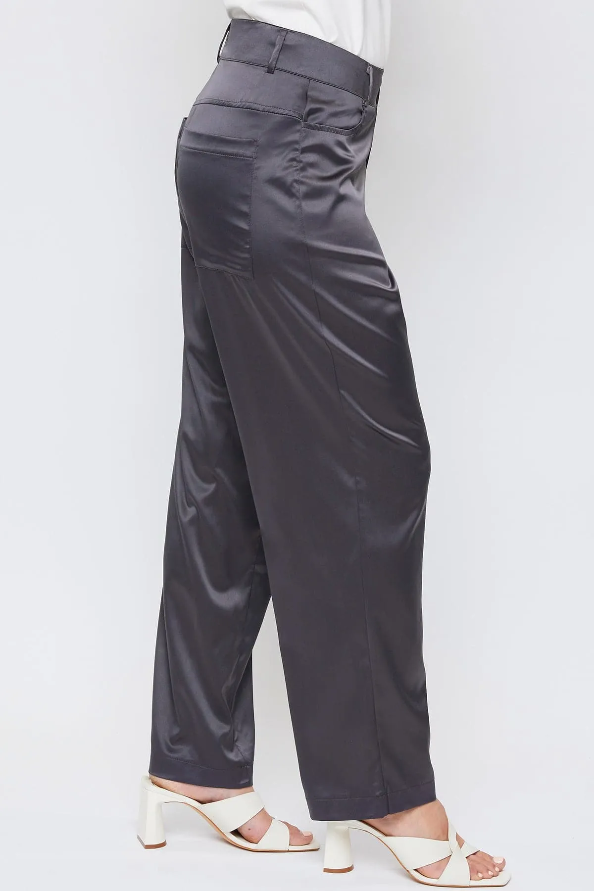 Women's Satin Comfort Stretch Office Pants